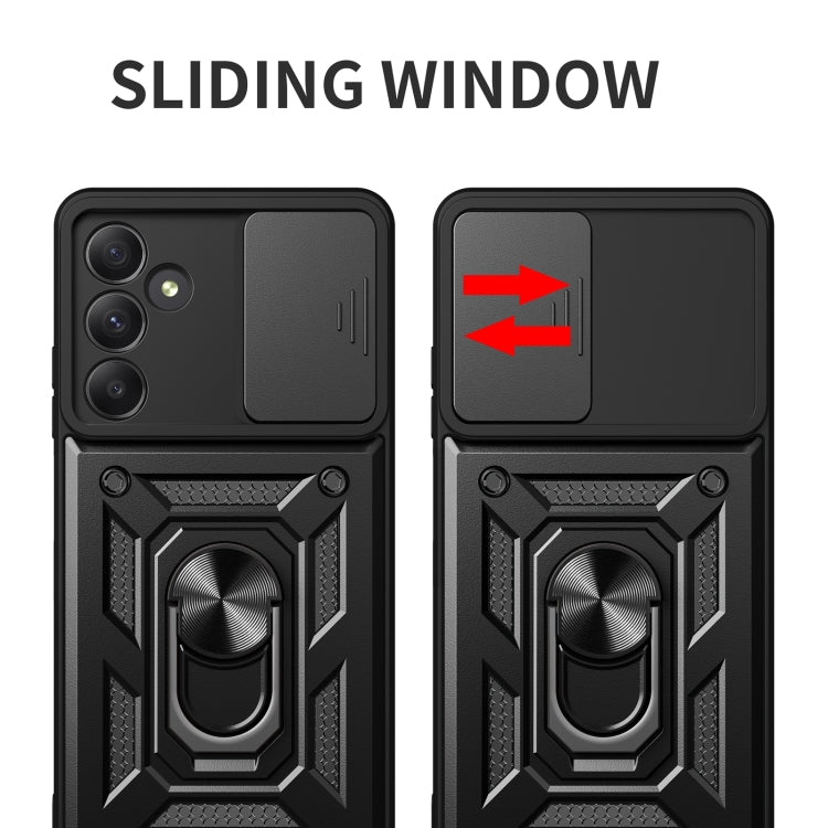 For Samsung Galaxy A55 5G Sliding Camera Cover Design TPU+PC Phone Case(Black) - Galaxy Phone Cases by buy2fix | Online Shopping UK | buy2fix