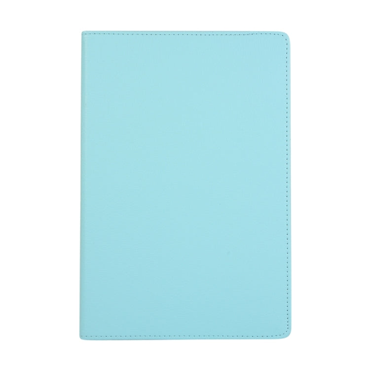 For Samsung Galaxy Tab S9 Ultra 360 Degrees Rotation Holder Litchi Texture Leather Tablet Case(Sky Blue) - Galaxy Tab S9 Ultra Cases by buy2fix | Online Shopping UK | buy2fix