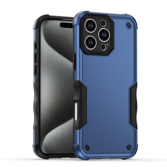 For iPhone 16 Pro Max Non-slip Shockproof Armor Phone Case(Blue) - iPhone 16 Pro Max Cases by buy2fix | Online Shopping UK | buy2fix