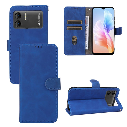 For Doogee X98 / X98 Pro Skin Feel Magnetic Flip Leather Phone Case(Blue) - More Brand by buy2fix | Online Shopping UK | buy2fix