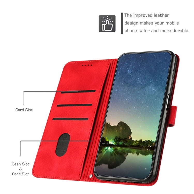 For OnePlus 11 Dream Triangle Leather Phone Case with Lanyard(Red) - OnePlus Cases by buy2fix | Online Shopping UK | buy2fix