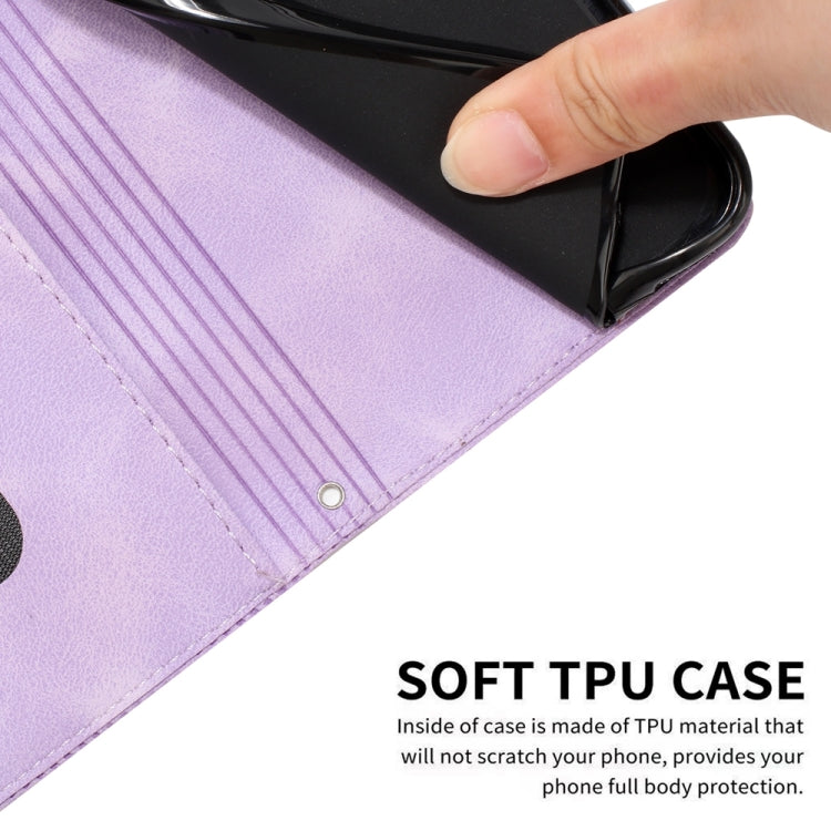 For OnePlus 11 Dream Triangle Leather Phone Case with Lanyard(Purple) - OnePlus Cases by buy2fix | Online Shopping UK | buy2fix