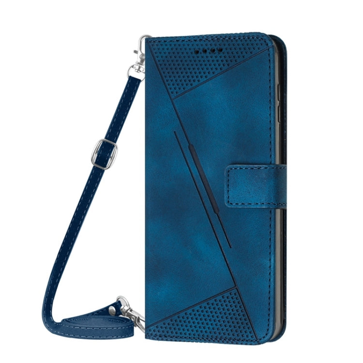 For Xiaomi Redmi Note 12 Pro+ Global Dream Triangle Leather Phone Case with Lanyard(Blue) - Xiaomi Cases by buy2fix | Online Shopping UK | buy2fix