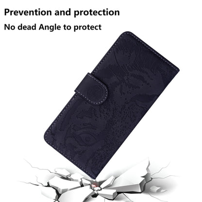 For OnePlus 13 Tiger Embossing Pattern Flip Leather Phone Case(Black) - OnePlus Cases by buy2fix | Online Shopping UK | buy2fix