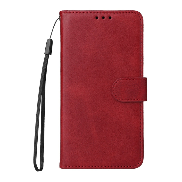 For OnePlus 13 Classic Calf Texture Flip Leather Phone Case(Red) - OnePlus Cases by buy2fix | Online Shopping UK | buy2fix