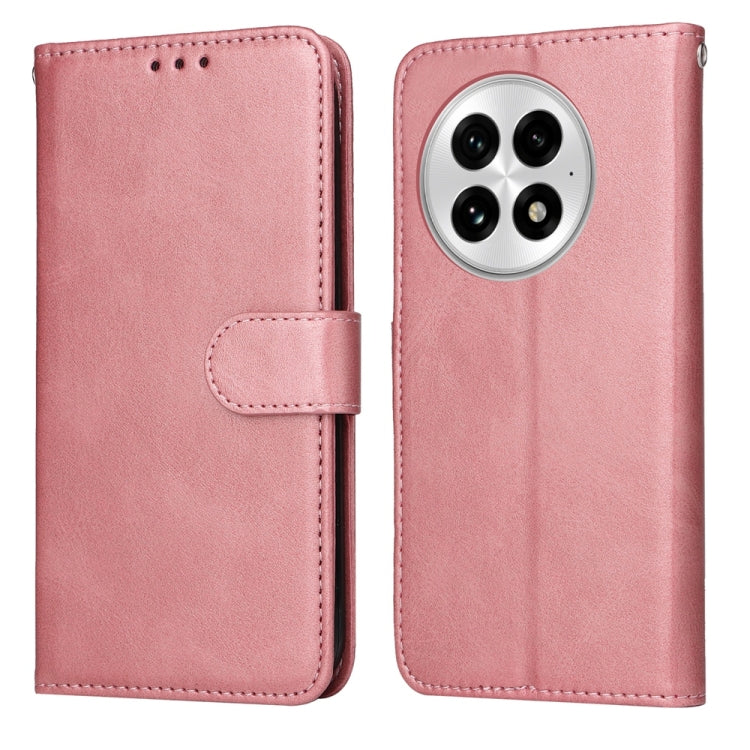 For OnePlus 13 Classic Calf Texture Flip Leather Phone Case(Rose Gold) - OnePlus Cases by buy2fix | Online Shopping UK | buy2fix