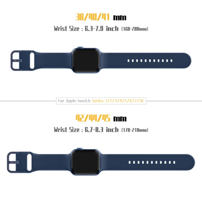 For Apple Watch Ultra 2 49mm Pin Buckle Silicone Watch Band(Abyss Blue) - Watch Bands by buy2fix | Online Shopping UK | buy2fix