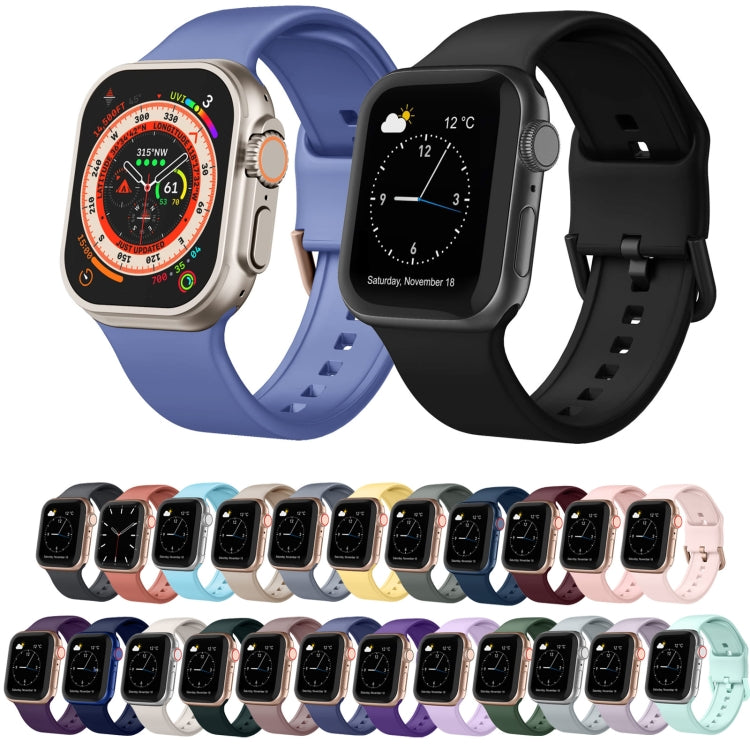 For Apple Watch SE 2022 40mm Pin Buckle Silicone Watch Band(Baby Purple) - Watch Bands by buy2fix | Online Shopping UK | buy2fix