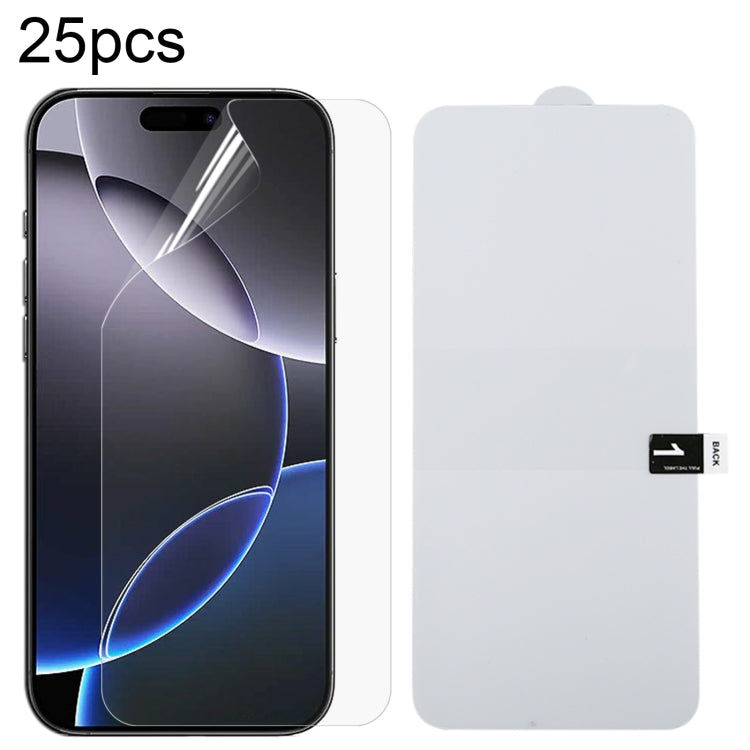 For iPhone 16 Pro Max 25pcs Full Screen Protector Explosion-proof Hydrogel Film - iPhone 16 Pro Max Tempered Glass by buy2fix | Online Shopping UK | buy2fix