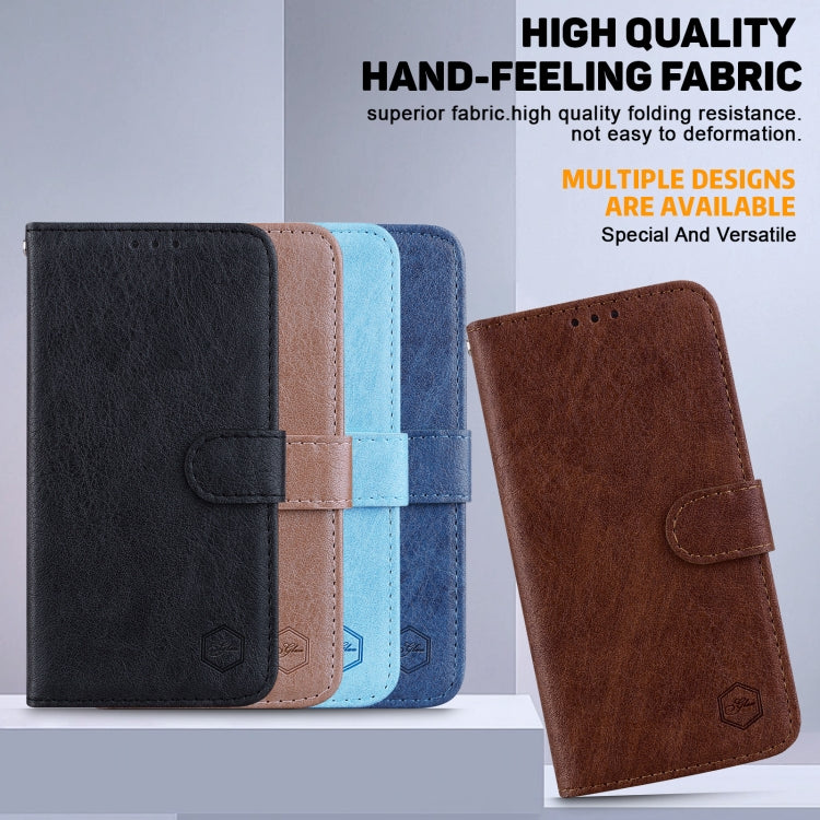 For iPhone 16 Pro Max Skin Feeling Oil Leather Texture PU + TPU Phone Case(Brown) - iPhone 16 Pro Max Cases by buy2fix | Online Shopping UK | buy2fix