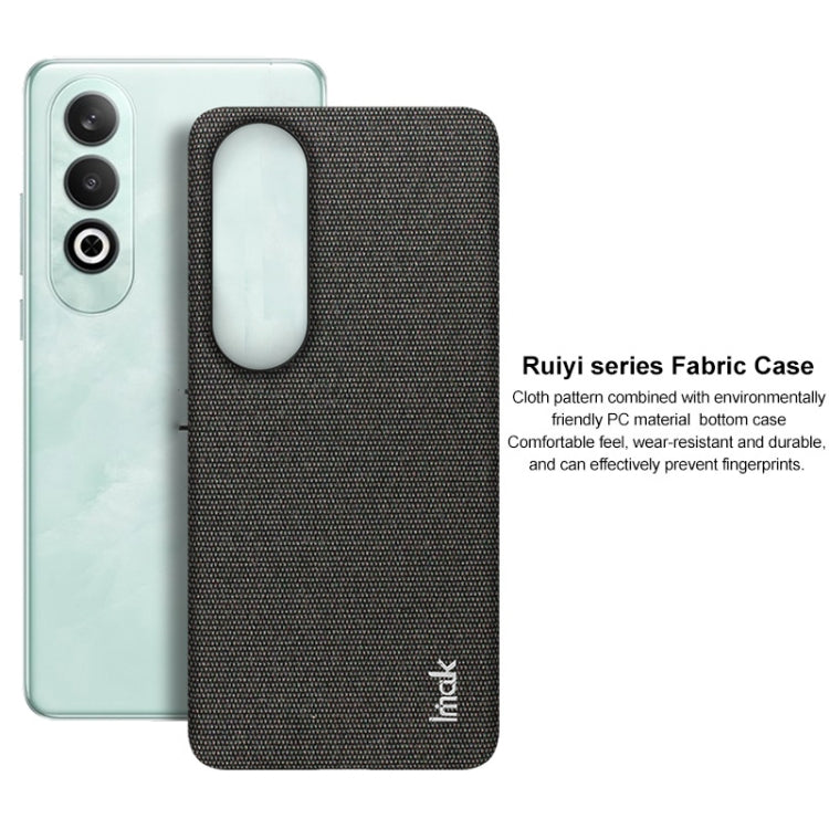 For OnePlus Nord CE4 5G imak Ruiyi Series Cloth Texture PU + PC Phone Case(Black) - OnePlus Cases by imak | Online Shopping UK | buy2fix