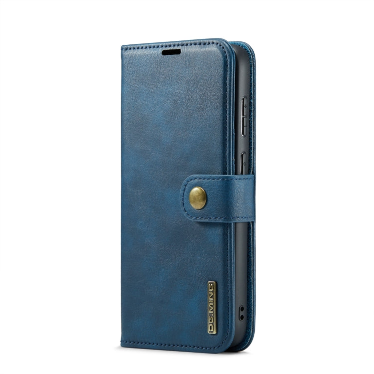 For Samsung Galaxy S23 FE 5G DG.MING Crazy Horse Texture Detachable Magnetic Leather Case(Blue) - Galaxy S23 FE 5G Cases by DG.MING | Online Shopping UK | buy2fix