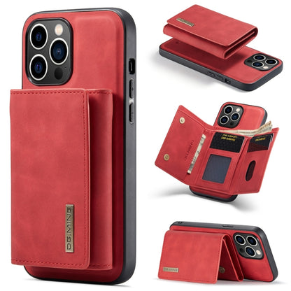 For iPhone 15 Pro Max DG.MING M1 Series 3-Fold Multi Card Wallet Leather Phone Case(Red) - iPhone 15 Pro Max Cases by DG.MING | Online Shopping UK | buy2fix