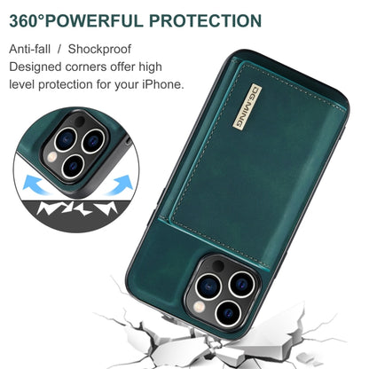 For iPhone 15 Pro Max DG.MING M1 Series 3-Fold Multi Card Wallet Leather Phone Case(Green) - iPhone 15 Pro Max Cases by DG.MING | Online Shopping UK | buy2fix