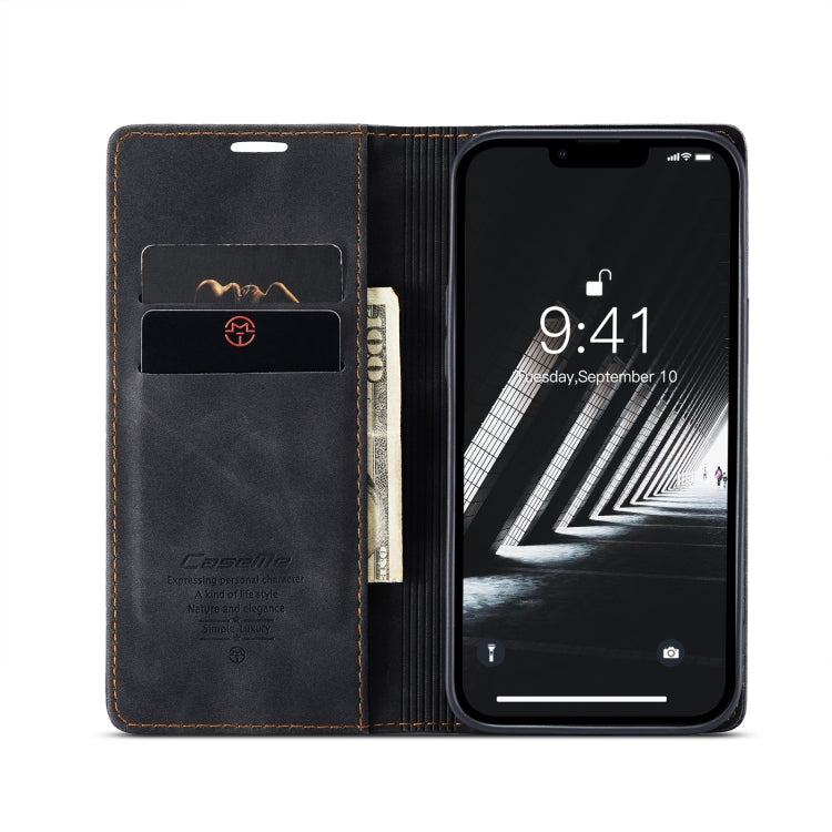 For iPhone 15 CaseMe 013 Multifunctional Horizontal Flip Leather Phone Case(Black) - iPhone 15 Cases by CaseMe | Online Shopping UK | buy2fix