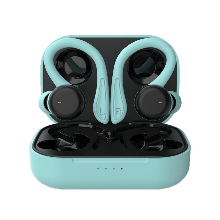 T&G T40 TWS IPX6 Waterproof Hanging Ear Wireless Bluetooth Earphones with Charging Box(Blue) - TWS Earphone by T&G | Online Shopping UK | buy2fix
