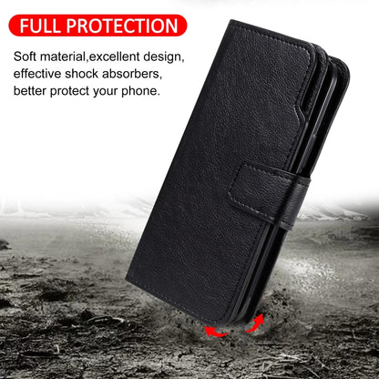 For iPhone 16 Pro Max Tri-Fold 9-Card Wallets Leather Phone Case(Black) - iPhone 16 Pro Max Cases by buy2fix | Online Shopping UK | buy2fix