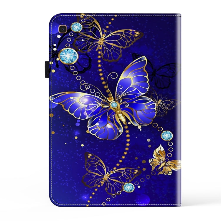 For Samsung Galaxy Tab A 10.1 2019 Crystal Texture Painted Leather Tablet Case(Diamond Butterflies) - Tab A 10.1 (2019) T510 / T515 by buy2fix | Online Shopping UK | buy2fix