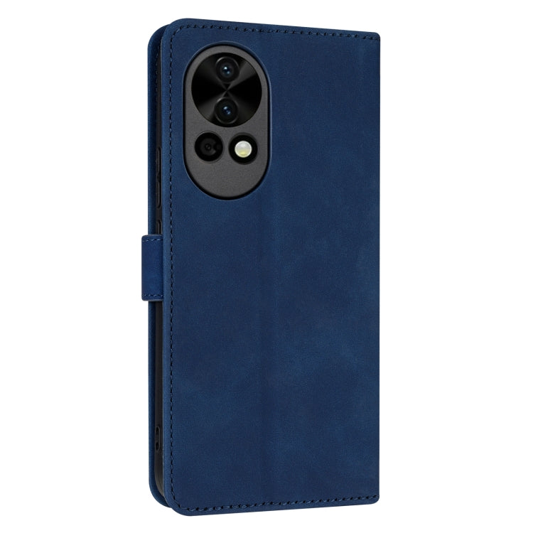 For Huawei nova 12 Pro AZNS Skin Feel Calf Texture Flip Leather Phone Case(Blue) - Huawei Cases by AZNS | Online Shopping UK | buy2fix