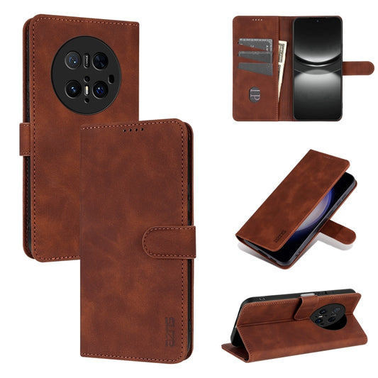 For Huawei Mate 70 Pro / 70 Pro+ AZNS Skin Feel Calf Texture Flip Leather Phone Case(Brown) - Huawei Cases by AZNS | Online Shopping UK | buy2fix