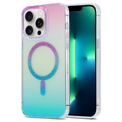 For iPhone 13 Pro Magic Diamond Blu-ray MagSafe Phone Case(Purple Blue Gradient) - iPhone 13 Pro Cases by buy2fix | Online Shopping UK | buy2fix