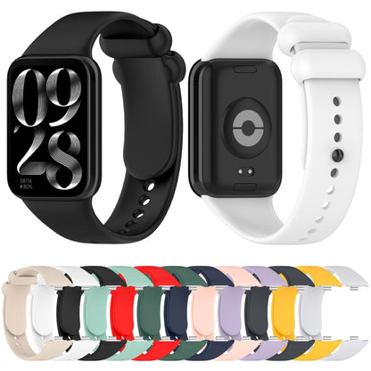 For Xiaomi Mi Band 8 Pro Solid Color Black Buckle Silicone Watch Band(Black) - Watch Bands by buy2fix | Online Shopping UK | buy2fix