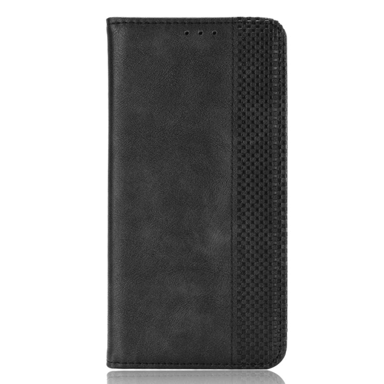 For Doogee X98 Magnetic Buckle Retro Texture Leather Phone Case(Black) - More Brand by buy2fix | Online Shopping UK | buy2fix