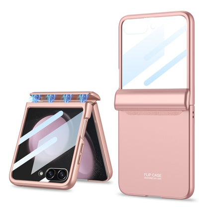 For Samsung Galaxy Z Flip5 GKK Integrated Full Coverage Folding Phone Case(Pink) - Galaxy Z Flip5 Cases by GKK | Online Shopping UK | buy2fix