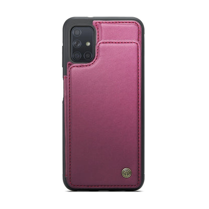 For Samsung Galaxy A51 4G CaseMe C22 Card Slots Holder RFID Anti-theft Phone Case(Wine Red) - Galaxy Phone Cases by CaseMe | Online Shopping UK | buy2fix