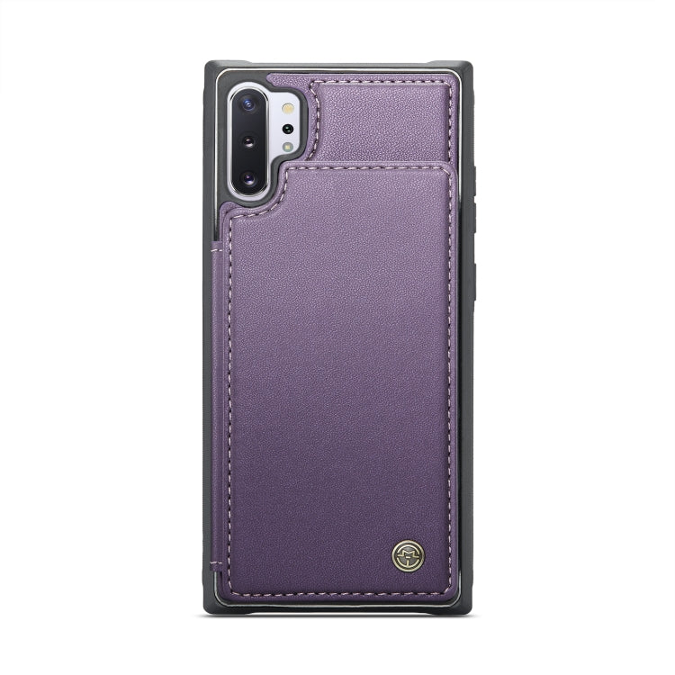 For Samsung Galaxy Note10+ 5G CaseMe C22 Card Slots Holder RFID Anti-theft Phone Case(Purple) - Galaxy Phone Cases by CaseMe | Online Shopping UK | buy2fix