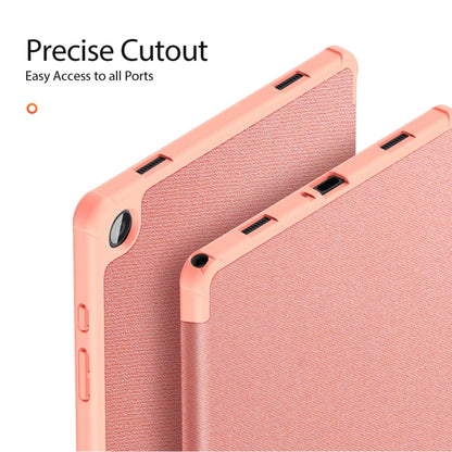 For Samsung Galaxy Tab A9+ DUX DUCIS Domo Series Magnetic Flip Leather Tablet Case(Pink) - Galaxy Tab A9+ by DUX DUCIS | Online Shopping UK | buy2fix