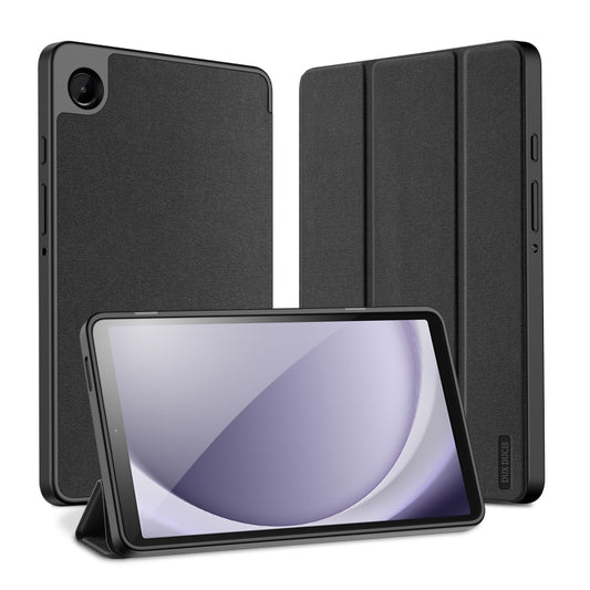 For Samsung Galaxy Tab A9 DUX DUCIS Domo Series Magnetic Flip Leather Tablet Case(Black) - Galaxy Tab A9 by DUX DUCIS | Online Shopping UK | buy2fix