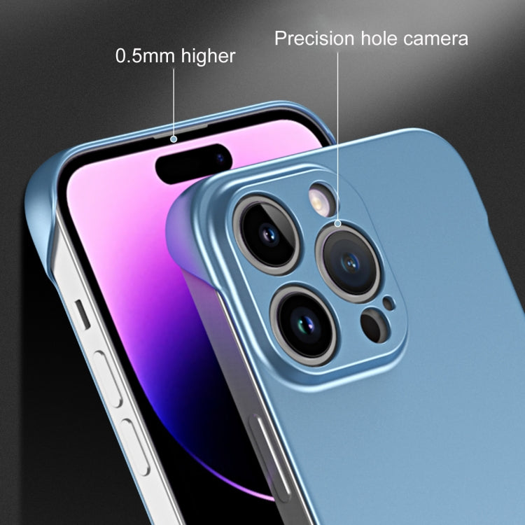 For iPhone 11 Frameless Metallic Paint Hybrid PC Phone Case(Sierra Blue) - iPhone 11 Cases by buy2fix | Online Shopping UK | buy2fix