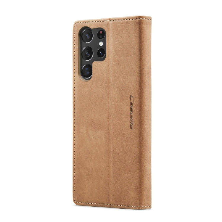 ForSamsung Galaxy S24 Ultra 5G CaseMe 013 Multifunctional Horizontal Flip Leather Phone Case(Brown) - Galaxy S24 Ultra 5G Cases by CaseMe | Online Shopping UK | buy2fix