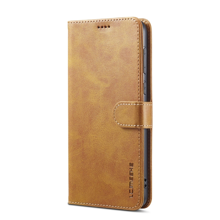 For Honor X50 LC.IMEEKE Calf Texture Leather Phone Case(Brown) - Honor Cases by LC.IMEEKE | Online Shopping UK | buy2fix