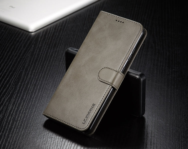 For Honor 200 Lite Global LC.IMEEKE Calf Texture Leather Phone Case(Grey) - Honor Cases by LC.IMEEKE | Online Shopping UK | buy2fix