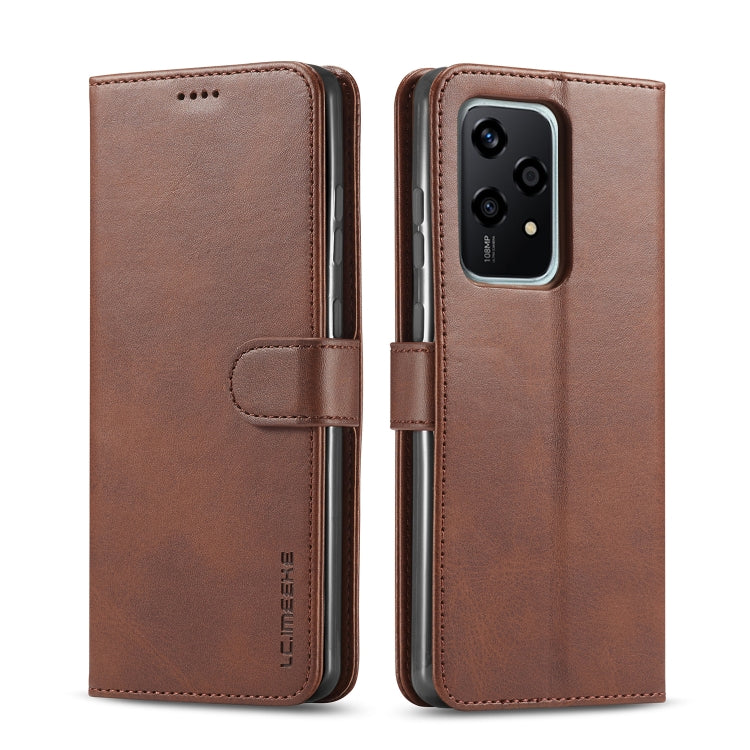 For Honor 200 Lite Global LC.IMEEKE Calf Texture Leather Phone Case(Coffee) - Honor Cases by LC.IMEEKE | Online Shopping UK | buy2fix