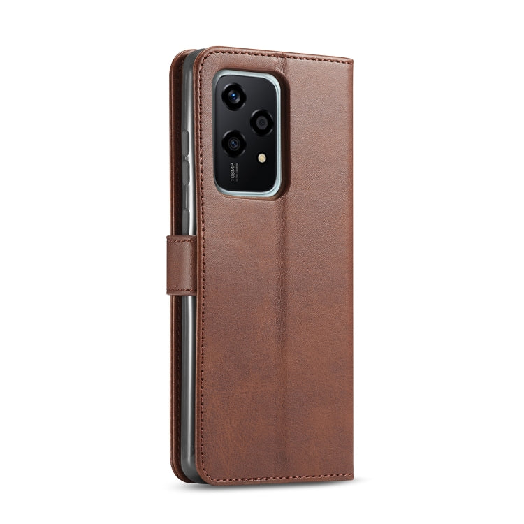 For Honor 200 Lite Global LC.IMEEKE Calf Texture Leather Phone Case(Coffee) - Honor Cases by LC.IMEEKE | Online Shopping UK | buy2fix