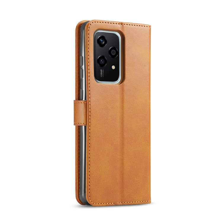 For Honor 200 Lite Global LC.IMEEKE Calf Texture Leather Phone Case(Brown) - Honor Cases by LC.IMEEKE | Online Shopping UK | buy2fix