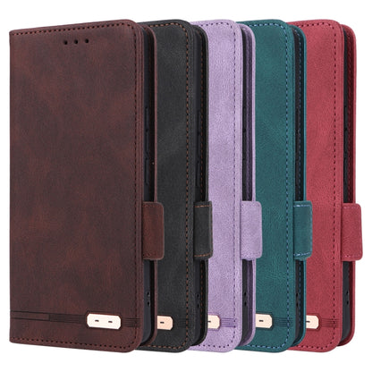 For Sony Xperia 10 VI 2024 Magnetic Clasp Leather Phone Case(Purple) - Sony Cases by buy2fix | Online Shopping UK | buy2fix