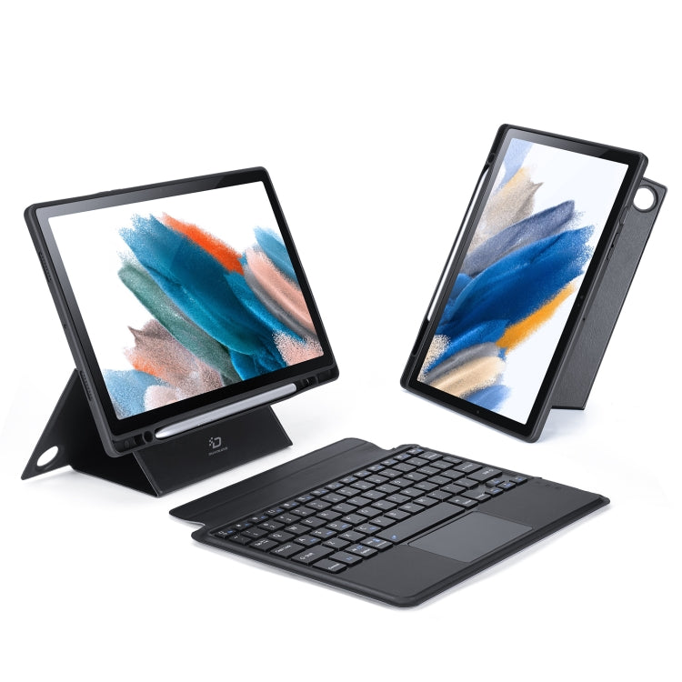 For Samsung Galaxy Tab A8 2021 10.5 DUX DUCIS DK Floating Magnetic Keyboard Leather Tablet Case with Holder(Black) - Samsung Keyboard by DUX DUCIS | Online Shopping UK | buy2fix