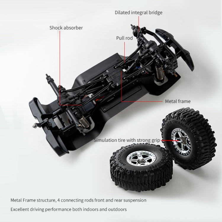 JJR/C C8801 4WD Drive Off-road Climbing Remote Control Vehicle(Grey) - RC Cars by JJR/C | Online Shopping UK | buy2fix