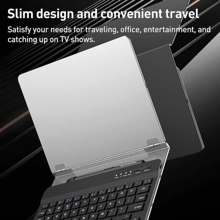 GKK Metal Folding Holder + Bluetooth Keyboard + Pen + Pen Slots + Mouse Set(Silver) - Samsung Keyboard by GKK | Online Shopping UK | buy2fix