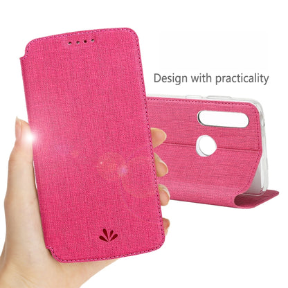 For Motorola Moto G Power ViLi Magnetic Suction Shockproof TPU + PU Horizontal Flip Protective Case with Card Slot & Holder(Rose Red) - Motorola Cases by ViLi | Online Shopping UK | buy2fix