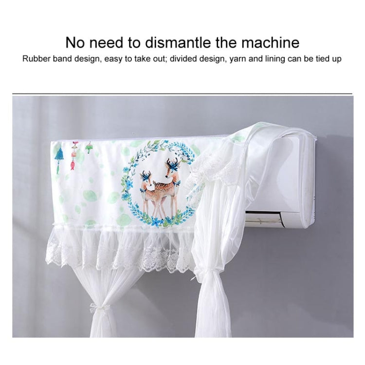 Do Not Take Dust-proof And Anti Direct Blowing Simple Wind Hanging Machine Air Conditioner Moon Cover, Size:Width 98 × Thickness 20 × Height 90cm(Flowerpot) - Dust Covers by buy2fix | Online Shopping UK | buy2fix