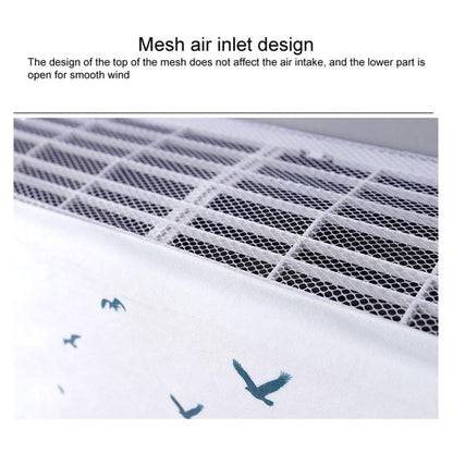 Do Not Take Dust-proof And Anti Direct Blowing Simple Wind Hanging Machine Air Conditioner Moon Cover, Size:Width 98 × Thickness 20 × Height 90cm(Green Leaf) - Dust Covers by buy2fix | Online Shopping UK | buy2fix