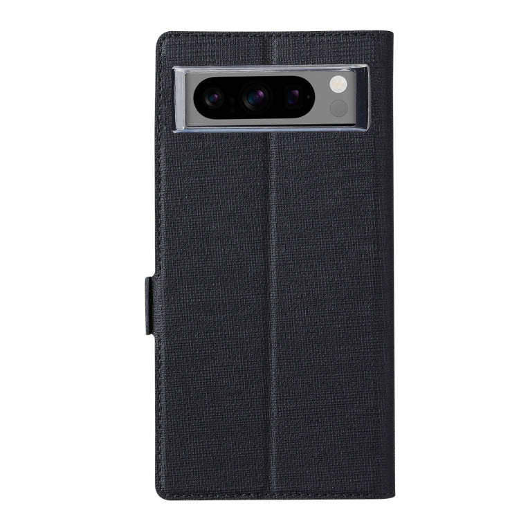 For Google Pixel 8 Pro ViLi K Series Shockproof Magnetic Flip Leather Phone Case(Black) - Google Cases by ViLi | Online Shopping UK | buy2fix