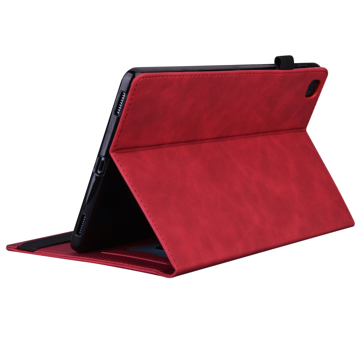 For Lenovo Tab M11 / Xiaoxin Pad 11 2024 Business Shockproof Horizontal Flip Leather Tablet Case(Red) - Lenovo by buy2fix | Online Shopping UK | buy2fix