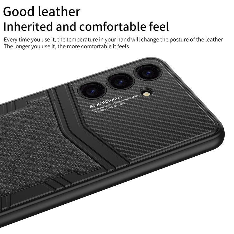 For Samsung Galaxy S24+ 5G GKK TPU + PU Full Coverage Phone Case(Vertical Texture) - Galaxy S24+ 5G Cases by GKK | Online Shopping UK | buy2fix