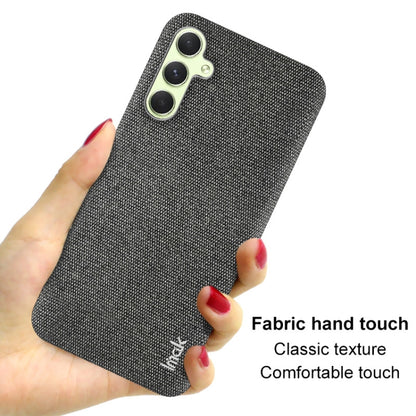 For Samsung Galaxy A34 5G imak Ruiyi Series Cloth Texture PU + PC Phone Case(Light Grey) - Galaxy Phone Cases by imak | Online Shopping UK | buy2fix